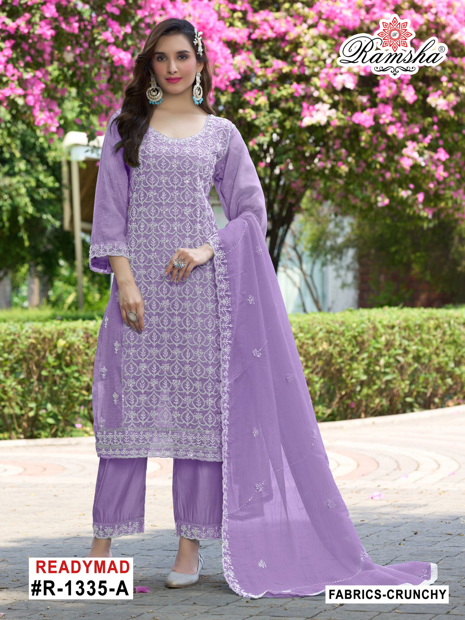 R 1335 Nx By Ramsha Crunchy Readymade Salwar Suits Orders In India